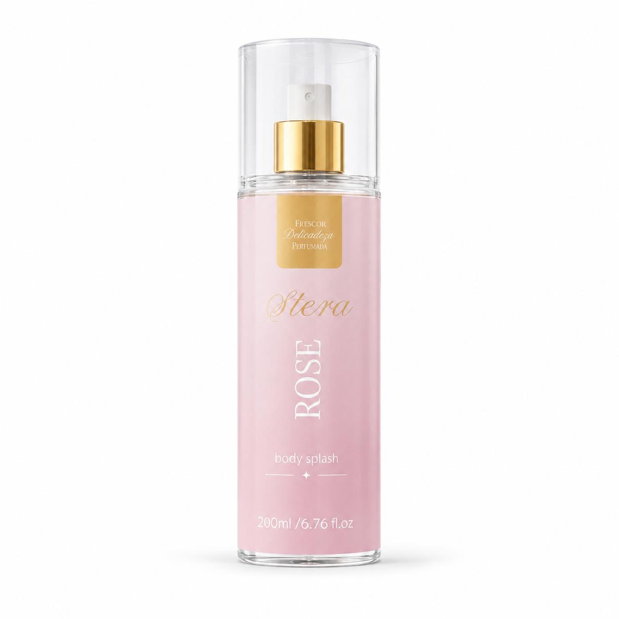 Frasco do body splash Stera Rosé de 200 ml