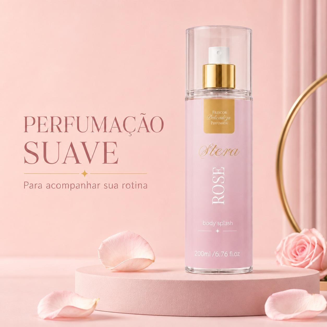 Body splash Stera com pétalas